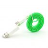 PZCD PZ-27 USB Male to Micro USB Data Charging Cable with Green LED Light for Android Devices