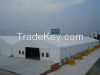 Aluminum clear span tents for industrial storage and warehouse