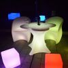 16 color changing illuminated Remote control waterproof IP65 outdoor use RGB LED cube chair 