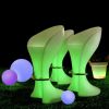 Color changing rechargeable outdoor LED Chair Remote control waterproof IP65 