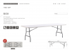 8ft HDPE folding table