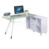 South America Hotsale Glass L Shaped Computer Desk Manufacturer in Guangzhou