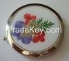 wholesale -promotion /fashion/metal / cosmetic /pocket /compact /makeup mirror flowers mirror gift /present
