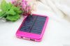 Portable solar mobile chargers P6000T 5000mAh pink, black, blue, siliver