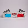 paper red cyan 3d glasses for 3d movies 