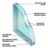 aluminium spacer bar (profile) for double glassing
