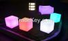 50cm x 50cm x 50cm Led light cube,LED cube/Plastic Outdoor Sofa/Led light cube Chair&Table garden Led Glowing cube Chair