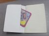 Custom sewn stitching bound softcover exercise notebook with pocket