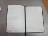 Custom leather feel PU cover notebook with elastic band and pocket
