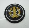 gold thread woven badge/patch for garment