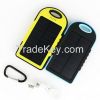 2015 universal 5000mah solar power bank for laptop portable solar cell phone charger