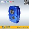 Shaft mounted helical gearbox for material vibrating screen