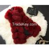 2017new imitation fox fur stitching imitation fur vest Miss Ma Jia