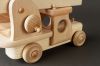 Children&apos;s wooden fire engine for play and creativity.