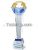 Hot-sell crystal liuli trophy / win cooperation trophy / awards