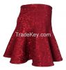 Red Lace Mini Skirt