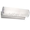 Contemporary home wall or ceiling lighting fixtures with glass cover and aluminum base