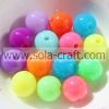 Wholesale Assorted Color Acrylic Solid Beads Fluorescent Bead For Brac