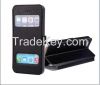 High Quality Luxury Leather Phone Cases with Dual Window and Stand Filp Cover.
