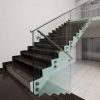 12mm clear tempered glass railing frameless cost