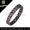 Wholesale magnetic therapy stainless steel men bracelets