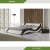 Cheap modern furniture PU faux leather bed manufacturer XC-12-015