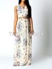 Hot Selling Lastest Printing Chiffon Women Maxi Dress