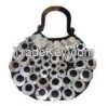 Shell handbag with hor...