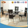 new design glasstop dining table and chairs for sale