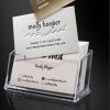 Hot selling custom display acrylic clear name card holder stand