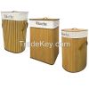 foldable bamboo laundry basket laundry hamper bamboo basket for ditry clothes