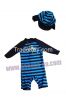 Very Cute Children Swimwear One-Piece Striped Swimsuit