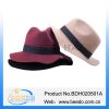 High quality wool felt wide brim floppy fedora trilby hat panama hat