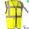 High Visibility Safety Vest Printed Jacket Night Security Reflective Waistcoat