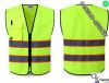 High Visibility Safety Vest Printed Jacket Night Security Reflective Waistcoat