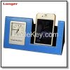 PU leather mobile phone holder for desk LG-S001C