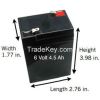 6v 4.5ah rechargeable lead acid battery for charger