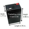 6v 4.5ah lead acid SMF battery for solar fan and home LED light