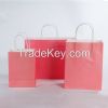 Fancy custom printed kraft paper bag for apparel shopping bags