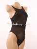 2015 Black Silk Temptation New Mesh Swimsuit Sheer One Pieces Swimsuit Women Sexy See Through Swimwear Monokini Bathing Suit