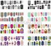 Nail Arts Sticker - Nail Wrap Stickers, Water Decal, deco parts, Full patch, 2D, 3D, Glitter, Buffer, Glue 