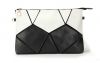 Women Leather Patchwork Clutch Evening Bag