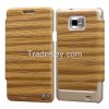 100% Fit!!Wooden Texture Series Beautiful Design PU Leather Smart Phone Cases for Samsung 9100,Various Models Available 