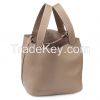 genuine leather women shoulder bags , genuine leather women bags dark gray color