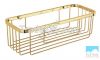 Bathroom Wall mounted Golden Stainless Steel Storage Shower Caddy Basket Shelves