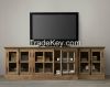 French Finshing Wooden Cabinet Living Room Wood TV Storage Cabinet