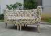 Solid Wood Living Room Furniture Fabric Accent Club Living Room Chair