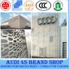 Recycling building material/perforated aluminum panel for construction