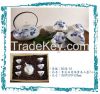 Pottery teapot and cups gift set