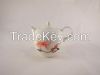 Pottery teapot and cup...